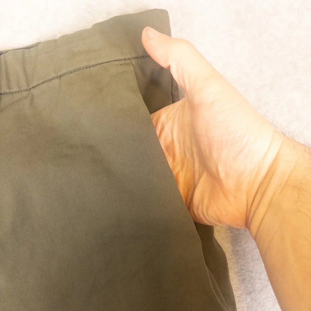 Goodfellow &‎ Co Linden Tech Shorts Mens 40 Olive Green 9 Inch Inseam Drawstring